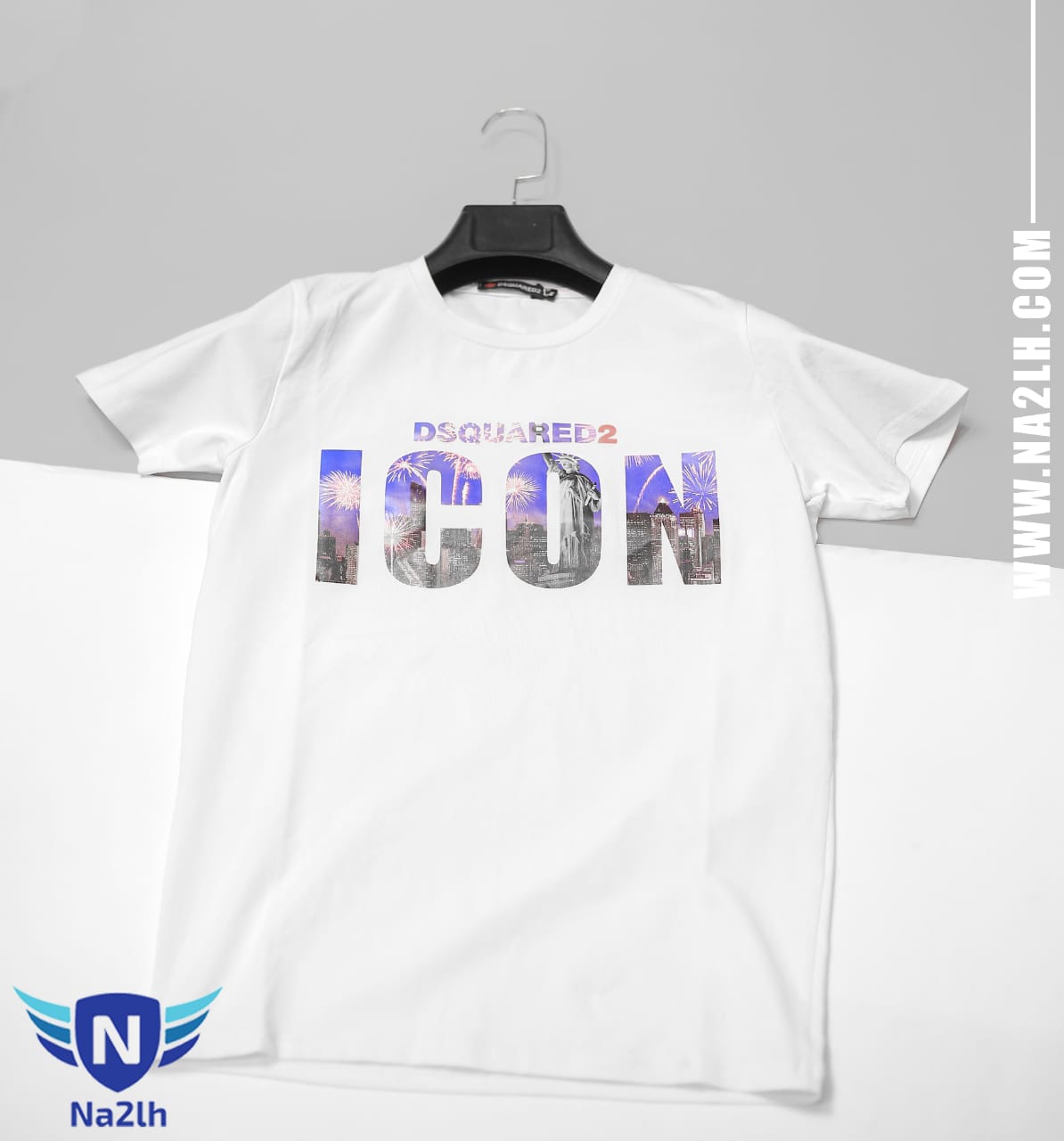 تيشرت قطن برقبة دائرية